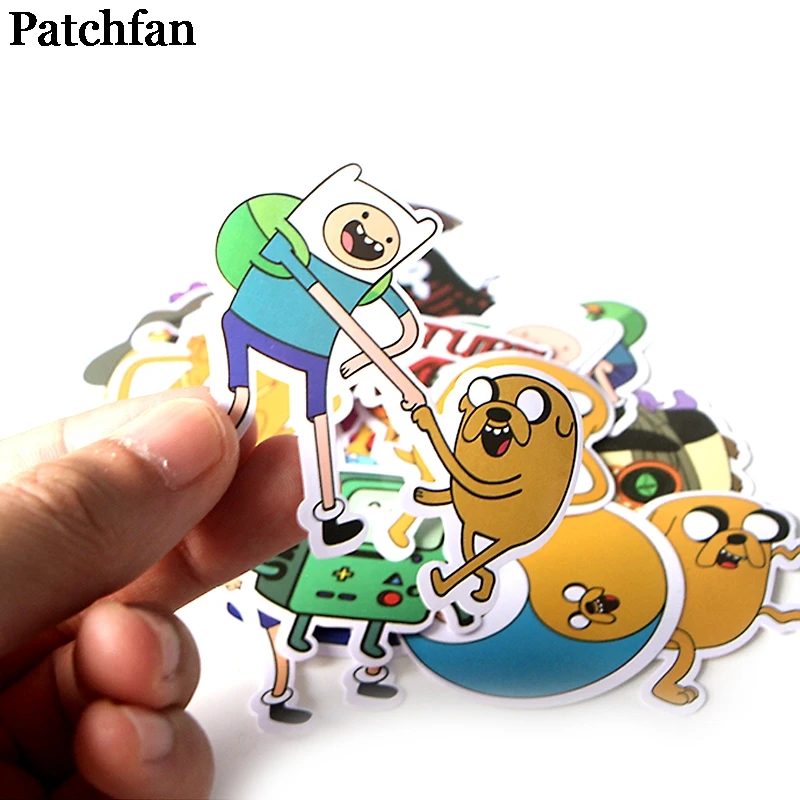 Patchfan 17 шт. креативные значки Adventur time DIY декоративные наклейки мультяшный стиль для DIY ПК стены телефон Скрапбукинг альбом A2087