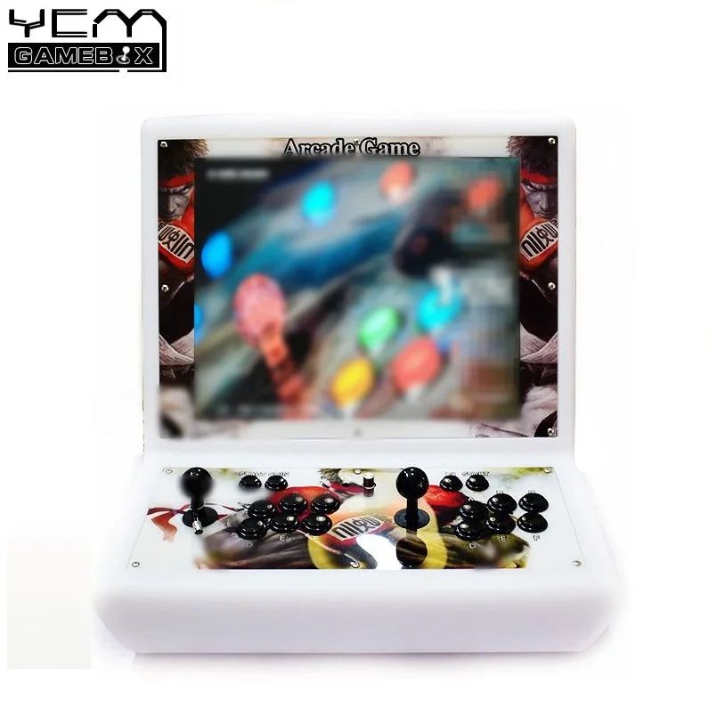 Малина Pi 3B 19 дюймов ЖК дисплей Аркады консоли включает в себя 10 К игры установлен