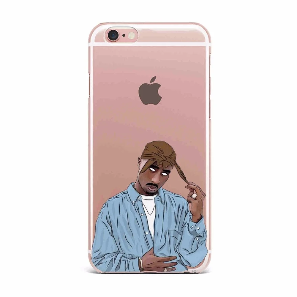 2Pac Tupac Shakur чехол для iphone5 5S 6 6s 7 8 plus X Мягкий ТПУ телефона|Чехлы-накладки| |