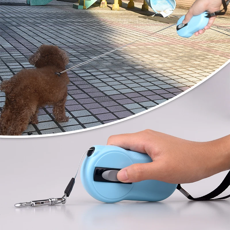 Ходьба автоматический выдвижной поводок для собаки кошки легкий захват 2 метра
