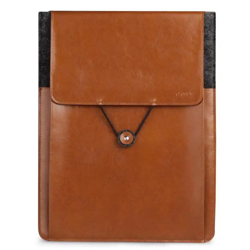 D park винтажный шерстяной войлок и чехол из натуральной кожи для Macbook Air Pro 17' сумка