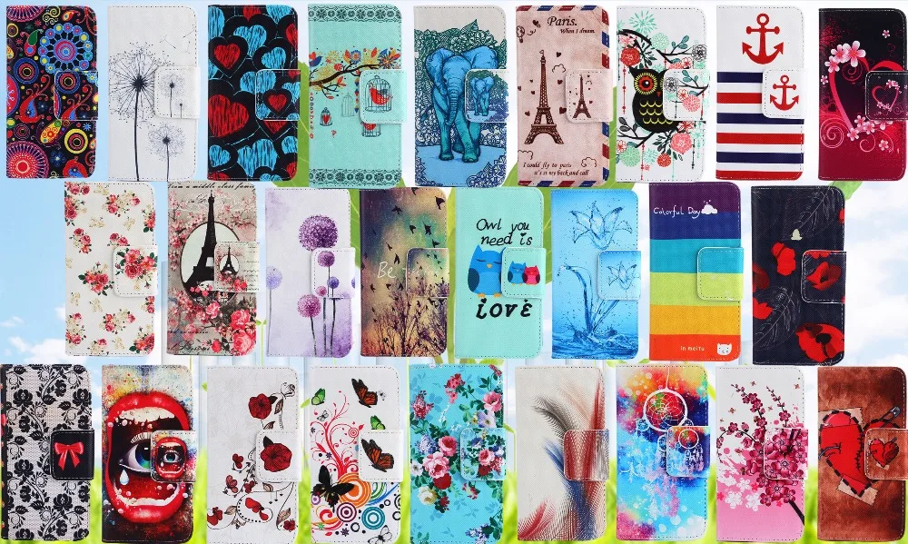 НОВОЕ! Капа Красочные Откидная Крышка Для Samsung Core 2 Core2 G355H G3559 Задняя Кожа Случай