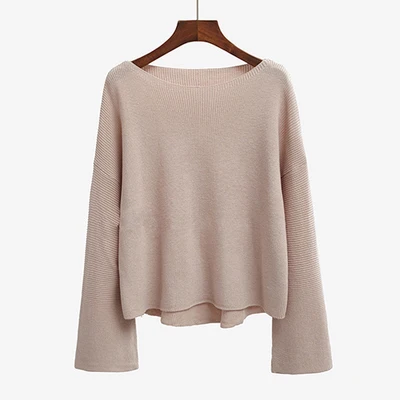 2018 Весенняя Новинка вязаный свитер женские модели тонкие взять с длинным рукавом