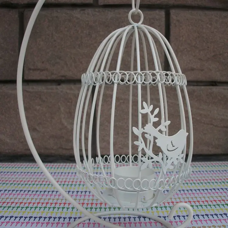 Beautiful Birdcage Iron Candlestick Decorative Tealight Metal Candle Holders Creative Wedding Products Gifts Sconce | Дом и сад