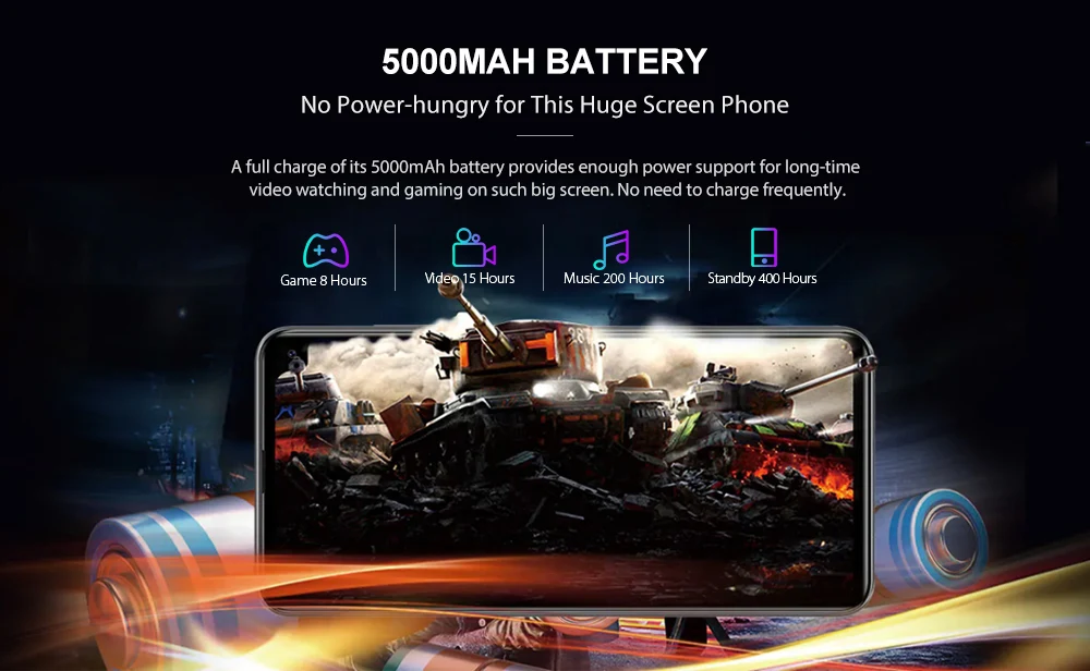 Смартфон CUBOT MAX 2 4G 6,8 ''Android 9 Pie MT6762 Octa Core 2,0 GHz 4GB+ 64GB 8.0MP фронтальная камера мобильного телефона