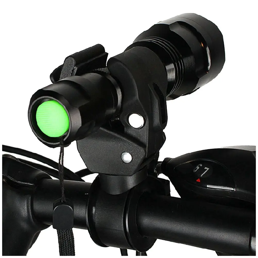 90 градусов вращающийся велосипедный фонарик крепление плоскогубцы зажим