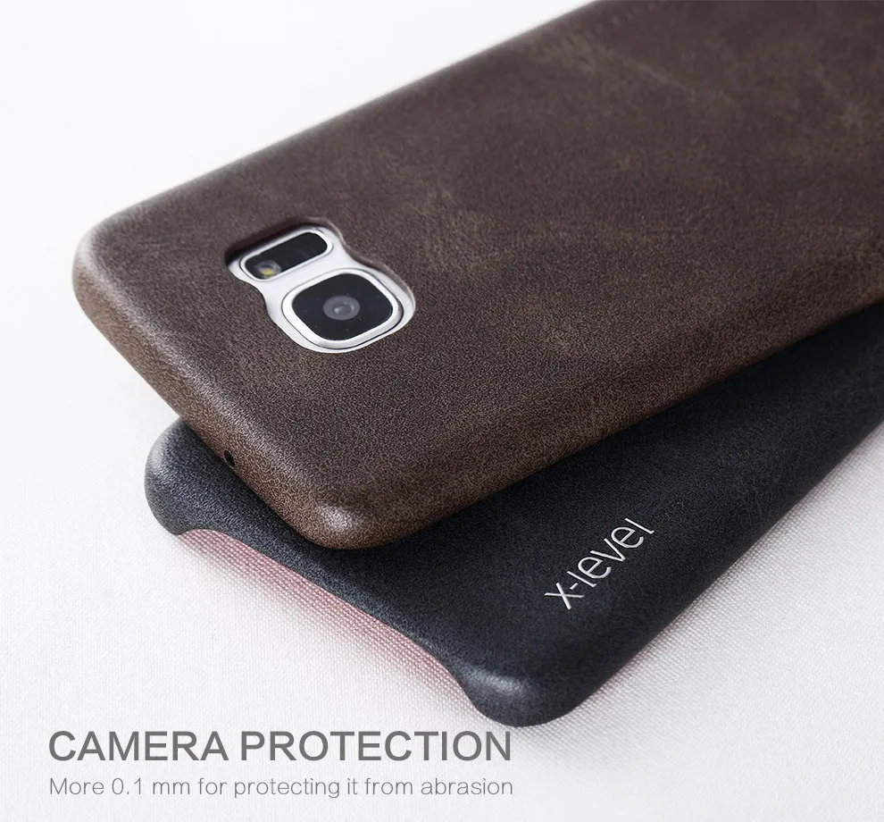 X-крышка с уровнем чехол для samsung Galaxy S7 Ретро Винтаж X уровень матовая кожа задняя защитная оболочка для samsung S7 Edge