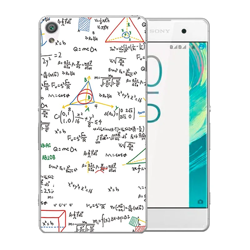 Мягкий силиконовый 5 0 дюйма для Sony Xperia XA F3111 чехол телефона с красочным рисунком