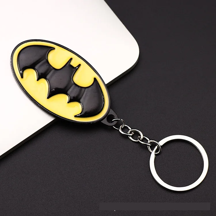 Fashion Batman Keychain Pompom Avengers Key Chains Jewelry Fur Ball Chain Fluffy Pom Keyring For Women Car Bag Ring | Украшения и