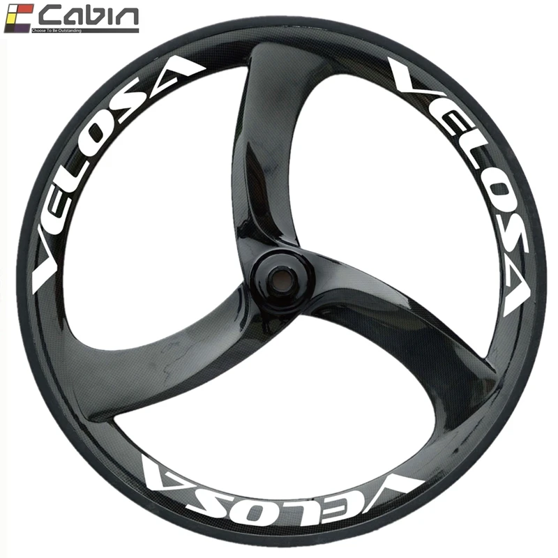 Velosa 700C 3 Спицы колеса для байка clincher три спицы уникального дизайна