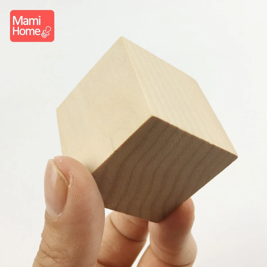 5 шт. 40 м твердые деревянные кубики геометрические натуральные граненные