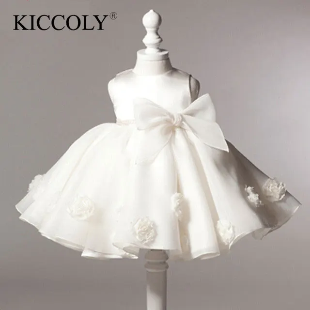 

New Arrival Little Girl Ball Gown Scoop Glitz Pageant Flower Girls Dresses For Children Wedding First Holy Communion Gown