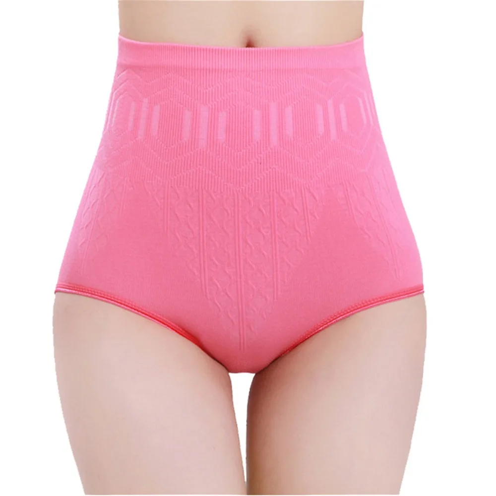 Сексуальные женские трусы Однотонные Корректирующее белье бедра живот высокая