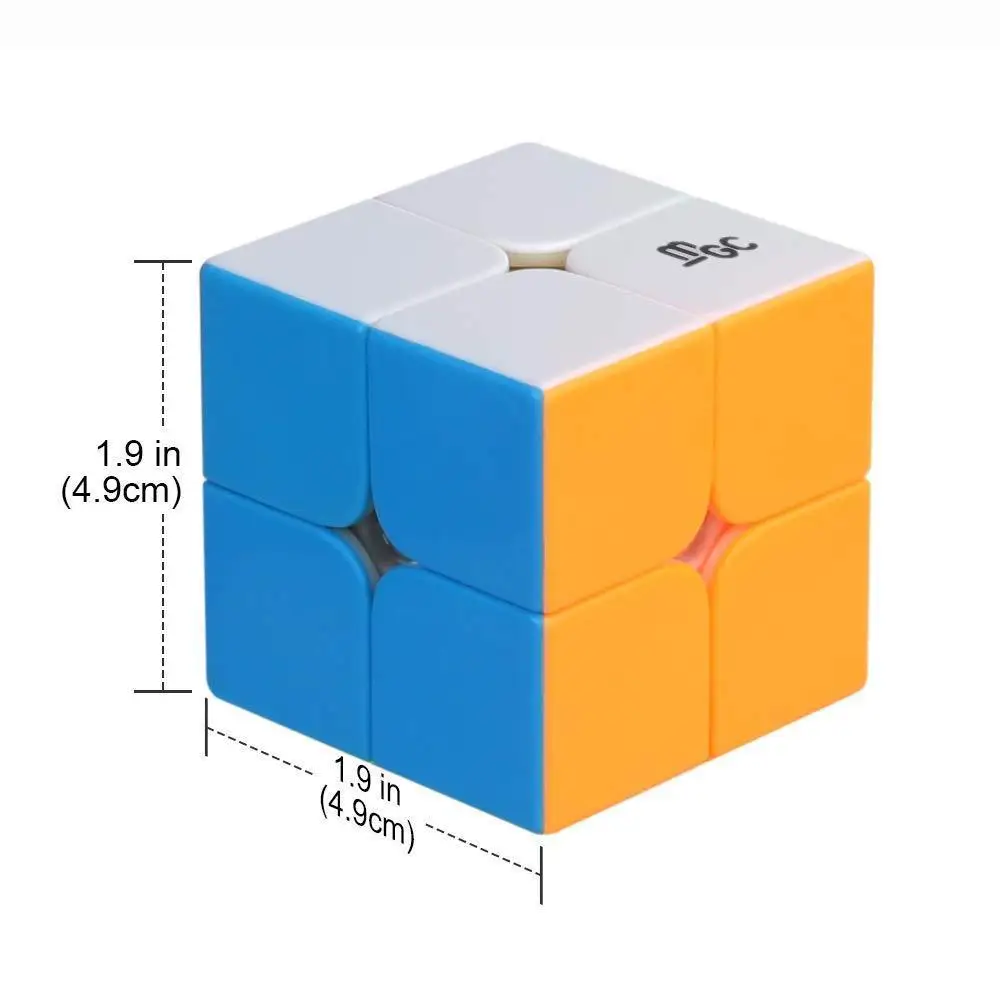 YJ GuanLong MGC 2x2x2 Магнитный конкурс скорости Magic куб пазл игрушки многоцветный