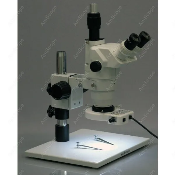 Widefield Zoom стерео микроскоп -- AmScope поставляет 2X-45X Ultimate с 80-светодиодным кольцевым