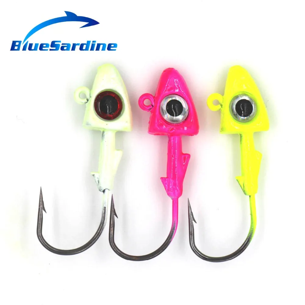 BlueSardine 3 шт. 9 2 г 4 5 см металлические крючки для головы из углеродистой стали джиг