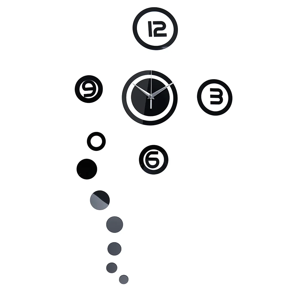 Креативные кварцевые настенные часы сделай сам со встроенной наклейкой для