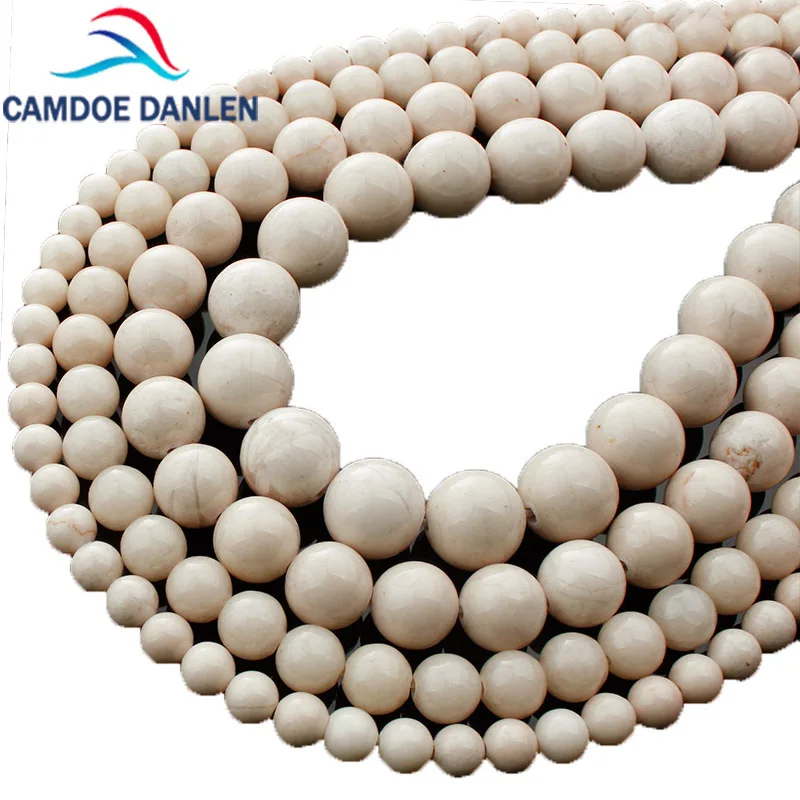 Круглые бусины CAMDOE DANLE из натурального речного камня 4 6 8 10 12 мм DIY браслет и
