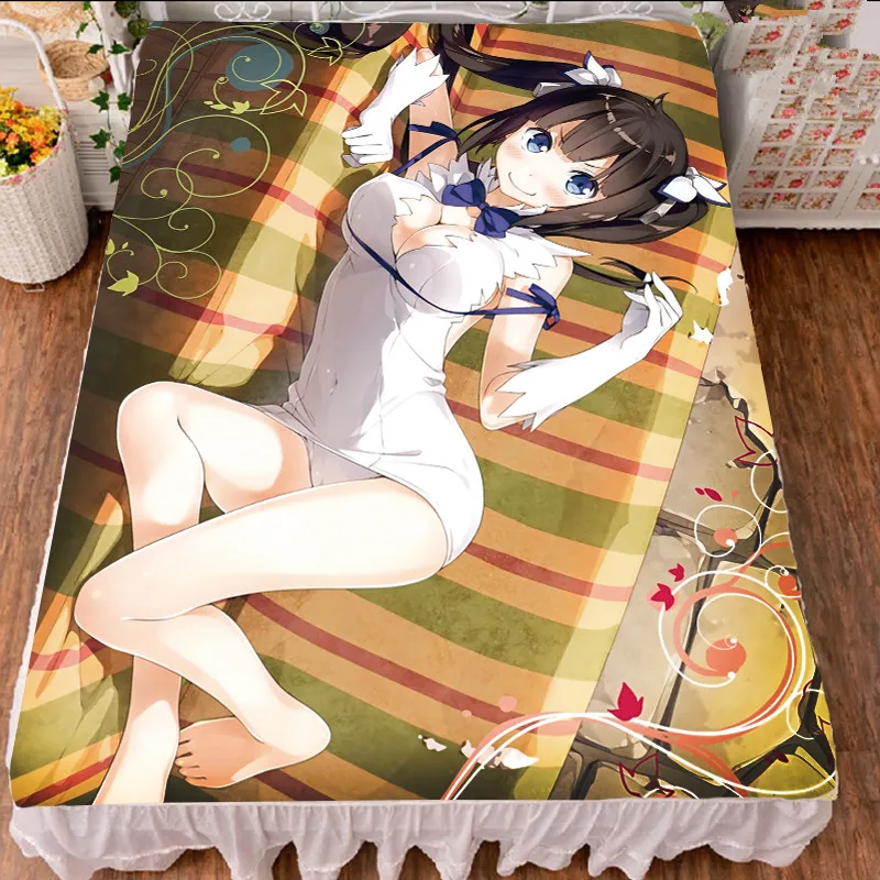 Аниме подземелье ni Deai o Motomeru no wa Machigatte Iru Darouka Hestia простыня из молочного волокна и