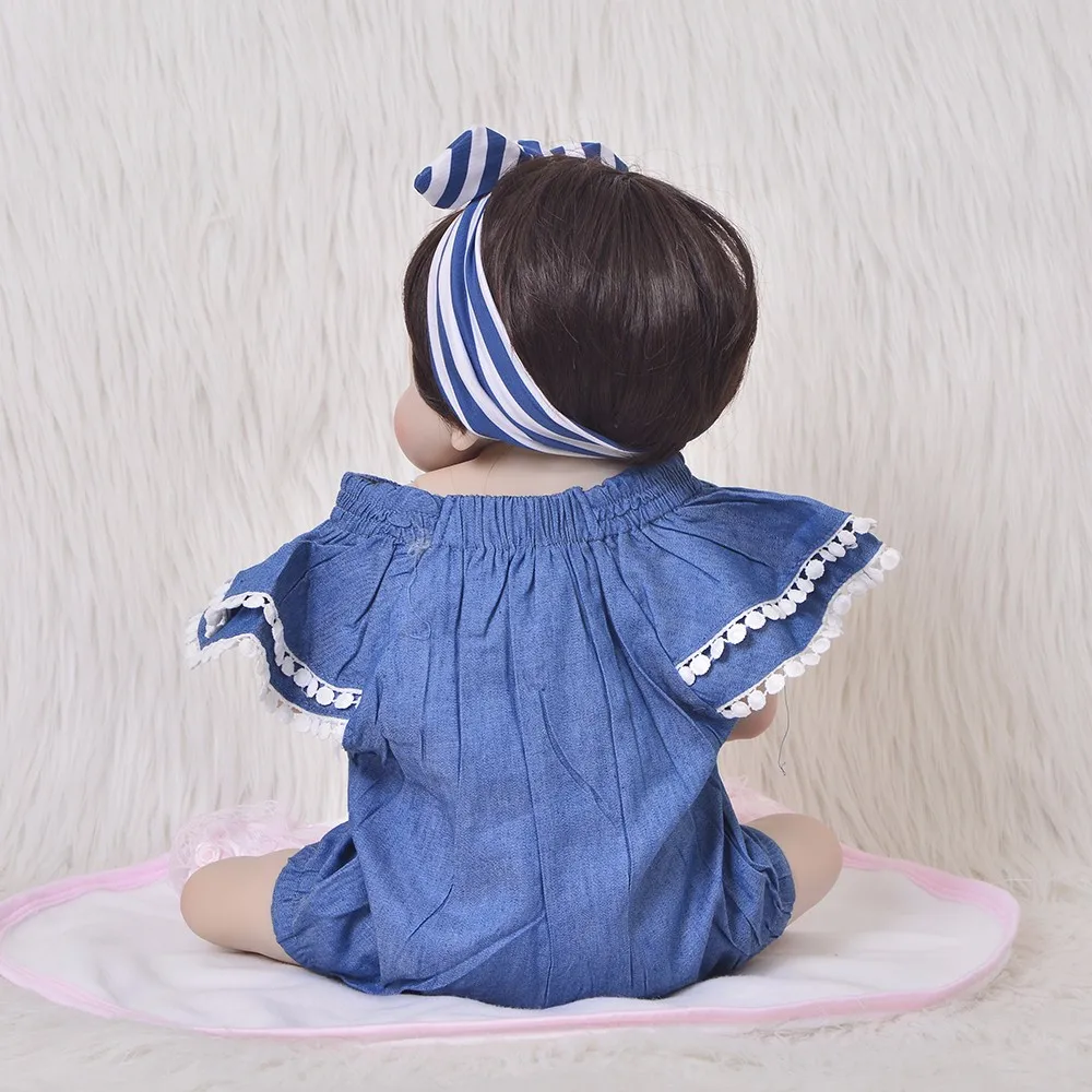 Кукла Reborn Baby Bebes 57 см силиконовые реалистичные куклы ручной работы
