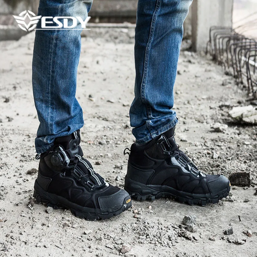 ESDY Военная Тактическая Боевая быстродействующая Мужская походная обувь с
