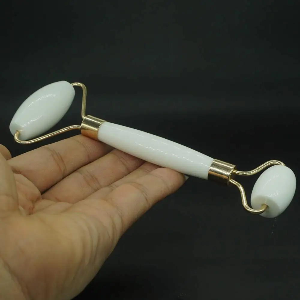 

Facial Massage Roller natural White Jade Practical Jade Face Anti Wrinkle Body Head Portable Beauty Health Care Tools