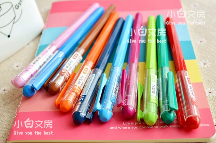 

New Arrival Brief Pen Popular Multicolour Gel Pen 0.38mm Chenguang Stationery 12 Pieces/Lot School Supplies
