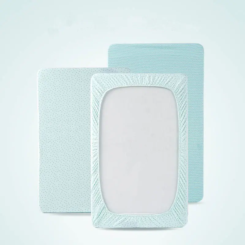 Однотонные хлопковые простынь для детской кровати Портативный матрасный чехол