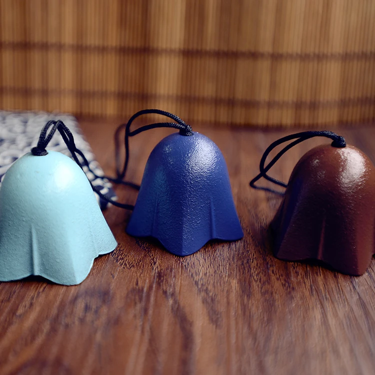 Японские металлические колокольчики однотонные железная чугунная поделка южные