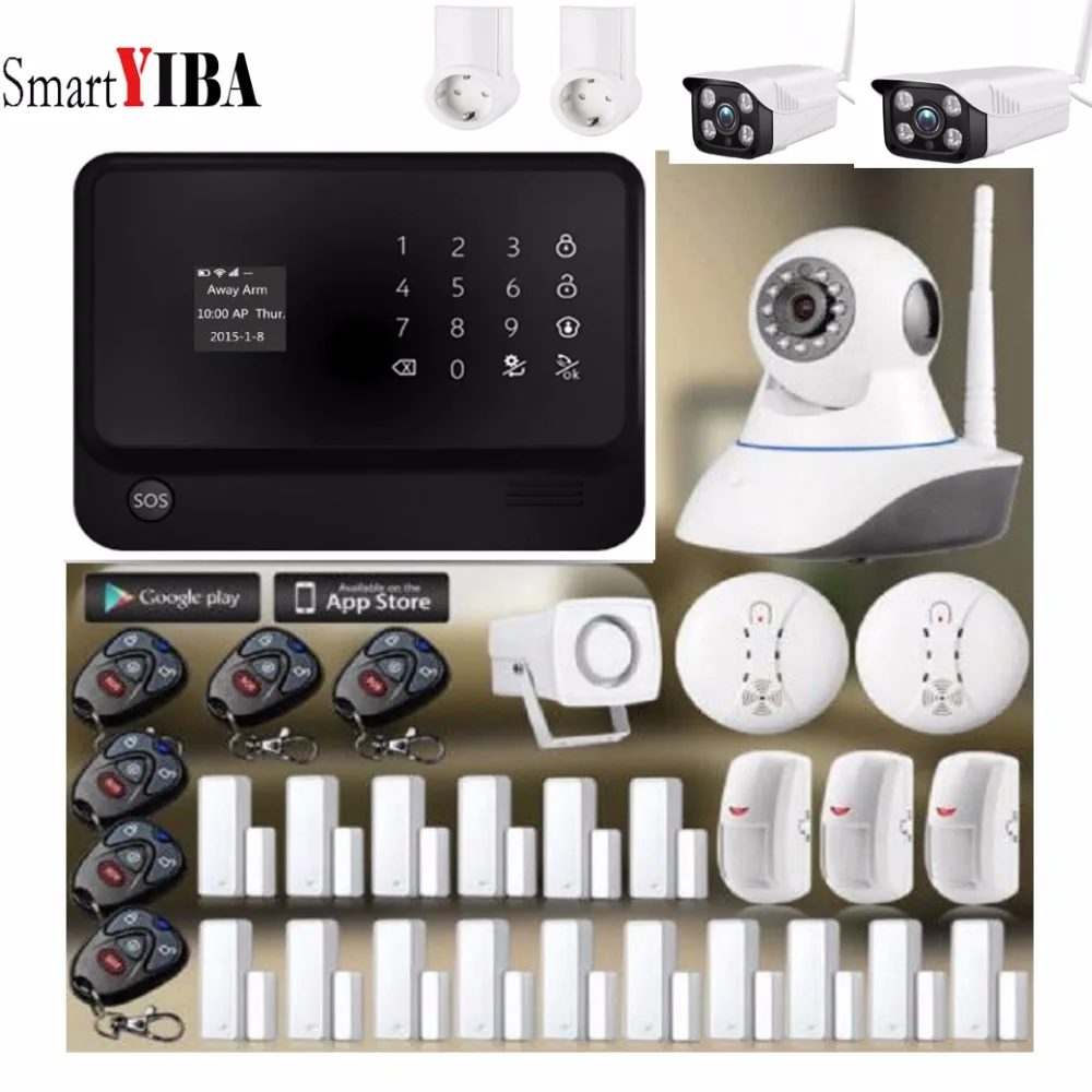 

Система видеонаблюдения SmartYIBA, охранная сигнализация с Wi-Fi, GSM, GPRS, датчиком дыма и управлением через приложение