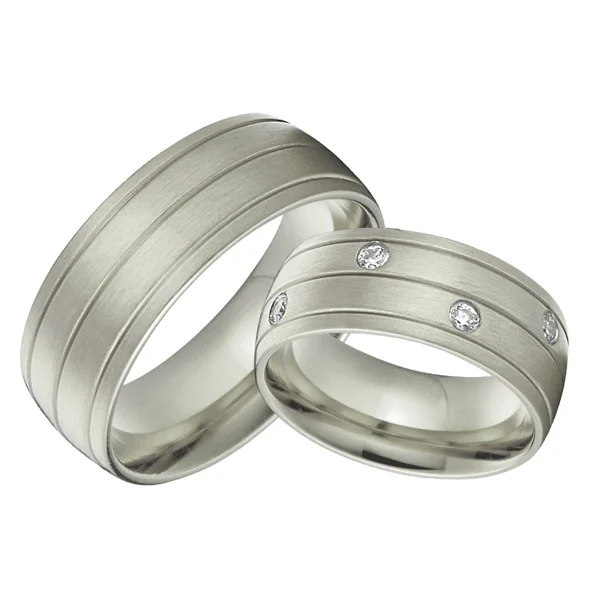 Alliance anel на заказ ювелирные изделия из титановой стали белого золота цвет