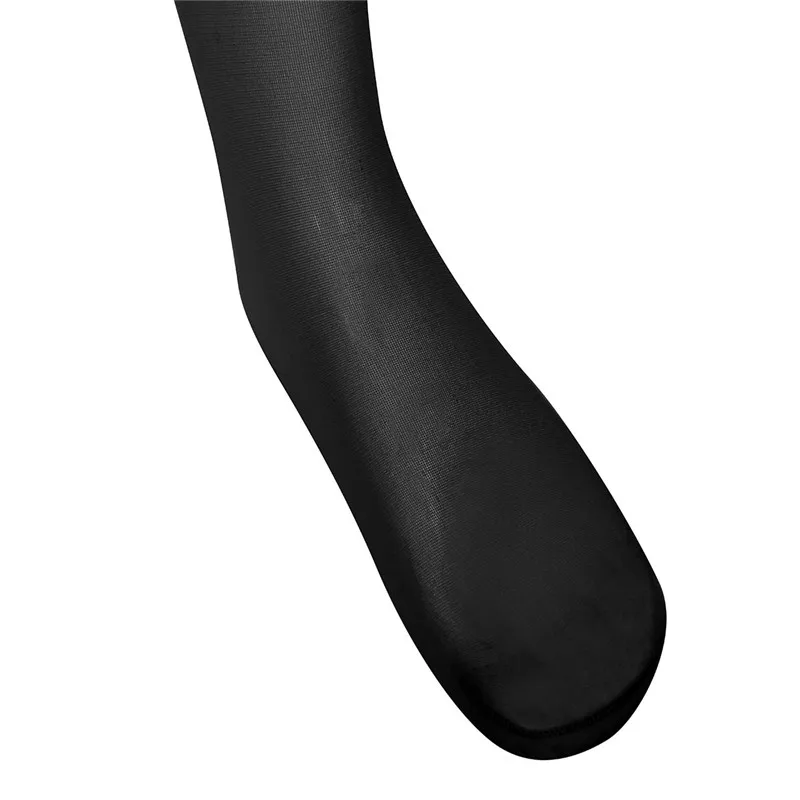 Mens Sexy Lingerie See Through Sheer Long Sleeves Round Neck Crotchless Footed Stretchy Body Pantyhose Tights Full Body Stocking