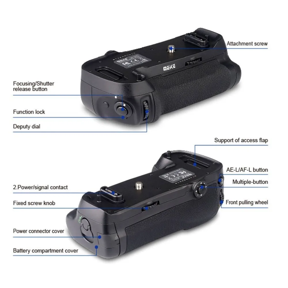 Meike MK D500 Pro Аккумулятор с фотобатареей для Nikon аналогичен батарее беспроводным