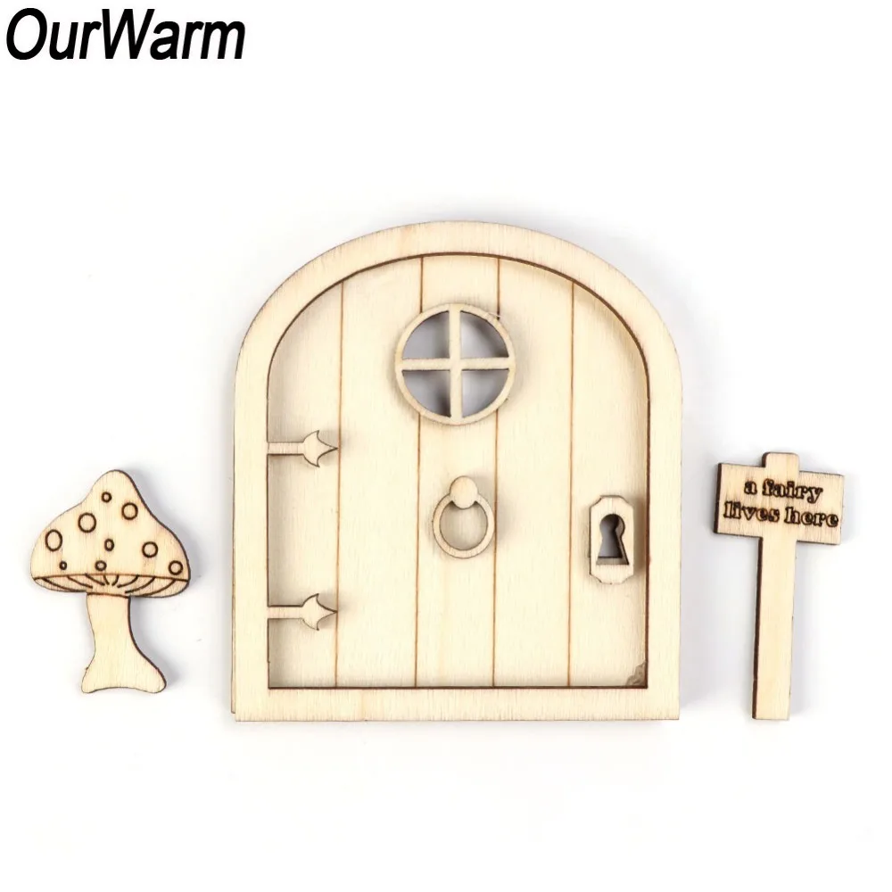 12 шт. подарки на новый год OurWarm Сделай Сам деревянная сказочная дверь