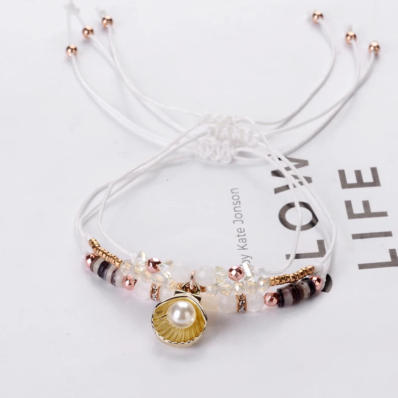 3 шт./компл. браслеты дружбы ручной работы с узелком и веревкой для женщин браслет