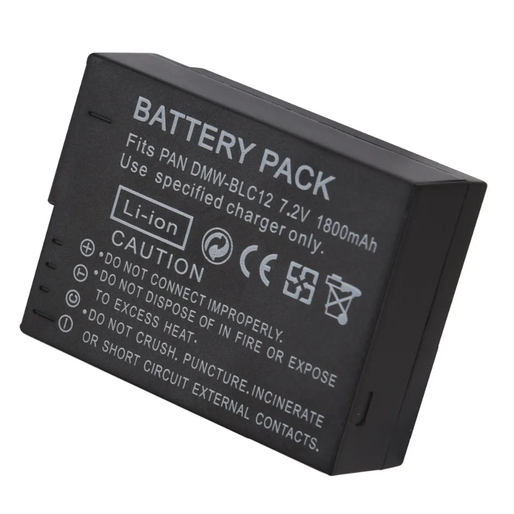 DMW-BLC12 DMWBLC12 литий-ионная аккумуляторная батарея для Panasonic Lumix G6 G5 G7 FZ1000 запасная |