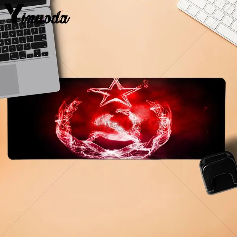 Lock Edge 30x90cm Yinuoda, Советская эмблема, большой коврик для мыши, компьютерный коврик для ПК, размер для 40x90 см, игровые коврики для мыши, большой игровой коврик для мыши - Цвет: Lock Edge 30x90cm