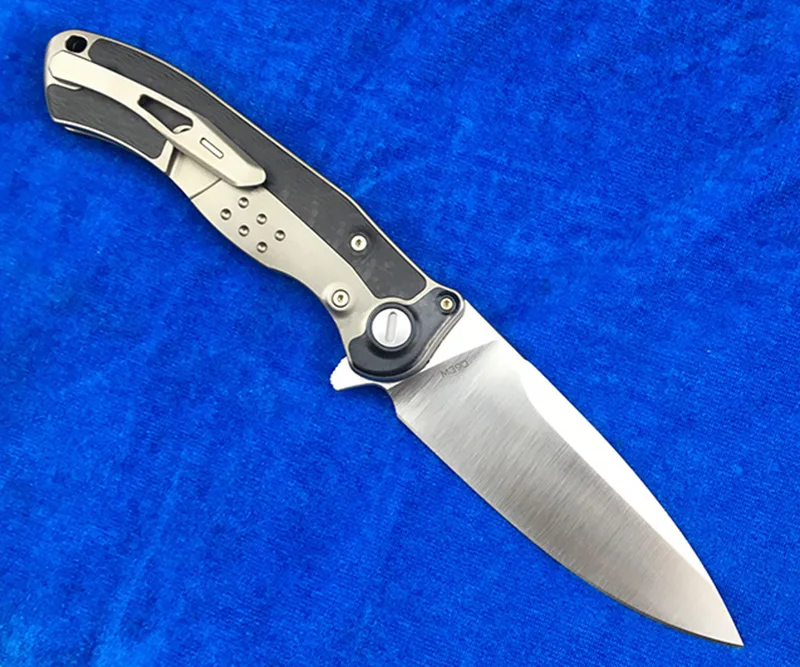 VENOM BONE DOCTOR M390 Титан CF Флиппер складной нож для кемпинга охоты выживания карманные кухонные ножи для фруктов EDC инструменты