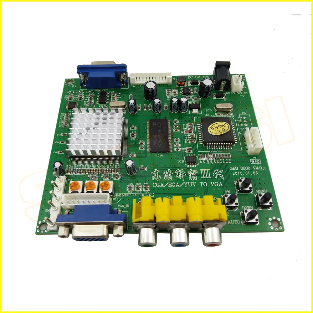 CGA в VGA конвертер CGA/EGA/YUV/RGB HD видео плата 1 выход Аркада Jamma игровой монитор к ЖК-GBS-8200