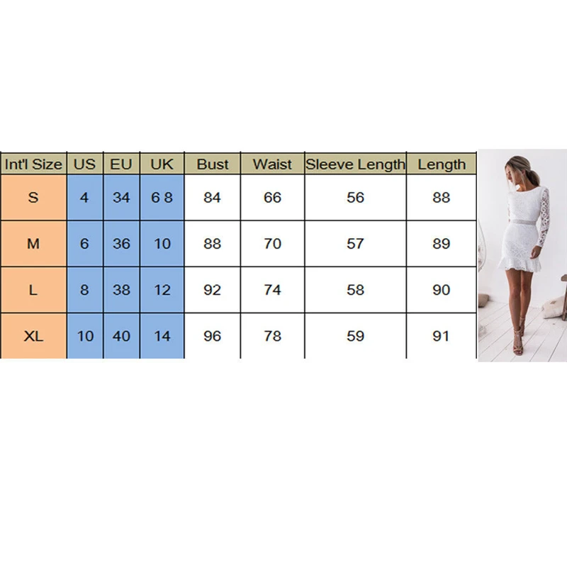 New Womens Sexy Lace Patchwork Bodycon Backless Long Sleeve Mini Dress Summer Cocktail Clubwear Party Short Dresses | Женская одежда