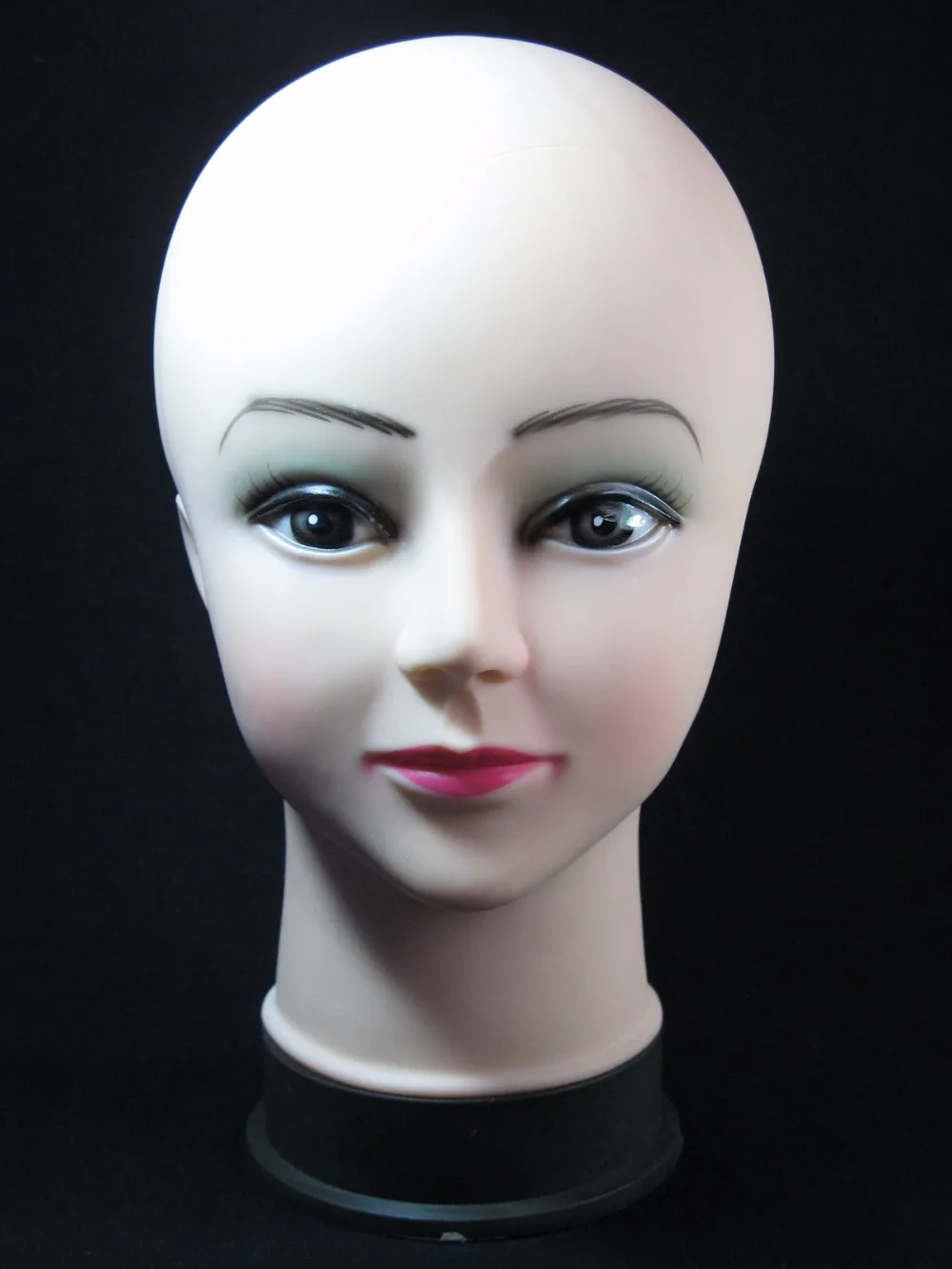 Высокое качество реалистичный пластмассовый манекен женщина голова манекена