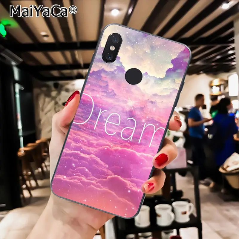 MaiYaCa облака Искусство милый кавайи космическое небо чехол для телефона для Xiaomi Redmi8 4X 6A S2 7A 5A Redmi 5 5Plus Note5 7 Note8pro