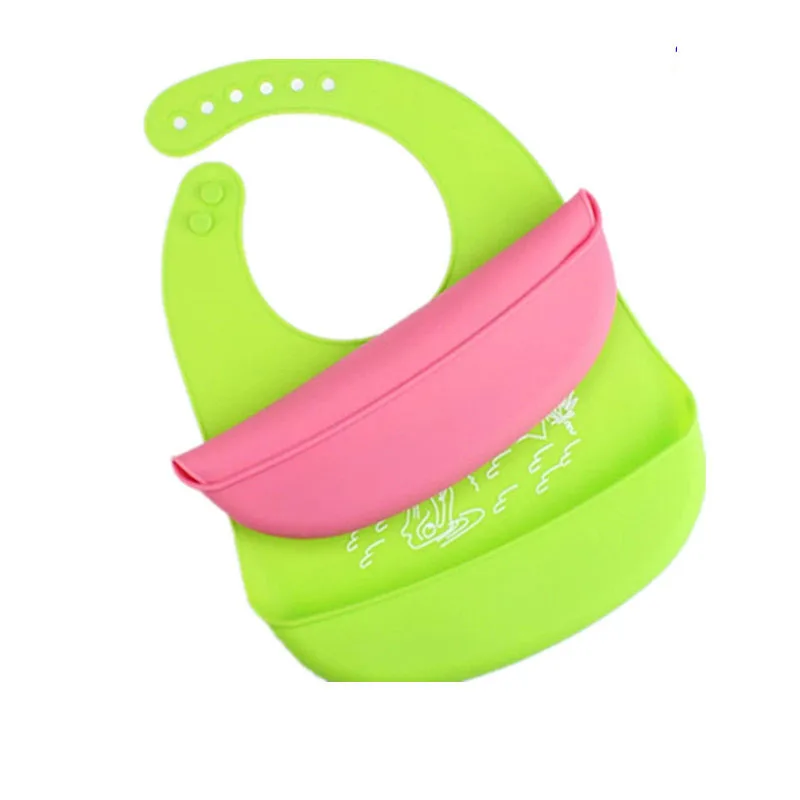 Cute Silicone Baby Eat Waterproof Three-Dimensional Rice Bag Bib Large Child Mouth Water Pocket | Детская одежда и обувь