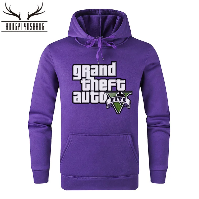 Мужская толстовка с капюшоном GTA 5 брендовая одежда на осень и зиму модель W06