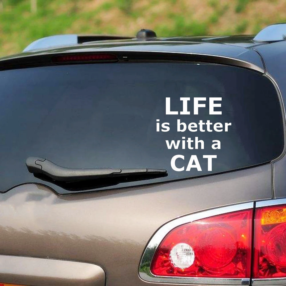 Автомобильная виниловая наклейка Life Is Better 15*14 8 см | Автомобили и мотоциклы