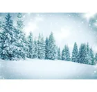 Фон для фотосъемки Зимний лес сосна Снег Рождественские украшения новые фоны реквизит для фотостудии