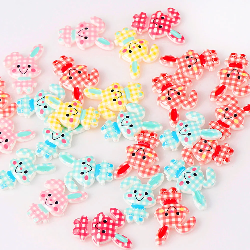 50 звёзд разные цвета в форме кролика с плоской задней поверхностью кабошон