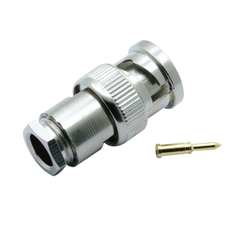 4 шт./лот BNC штекер соединитель зажим типа RG58/RG59/RG6 для CCTV безопасности