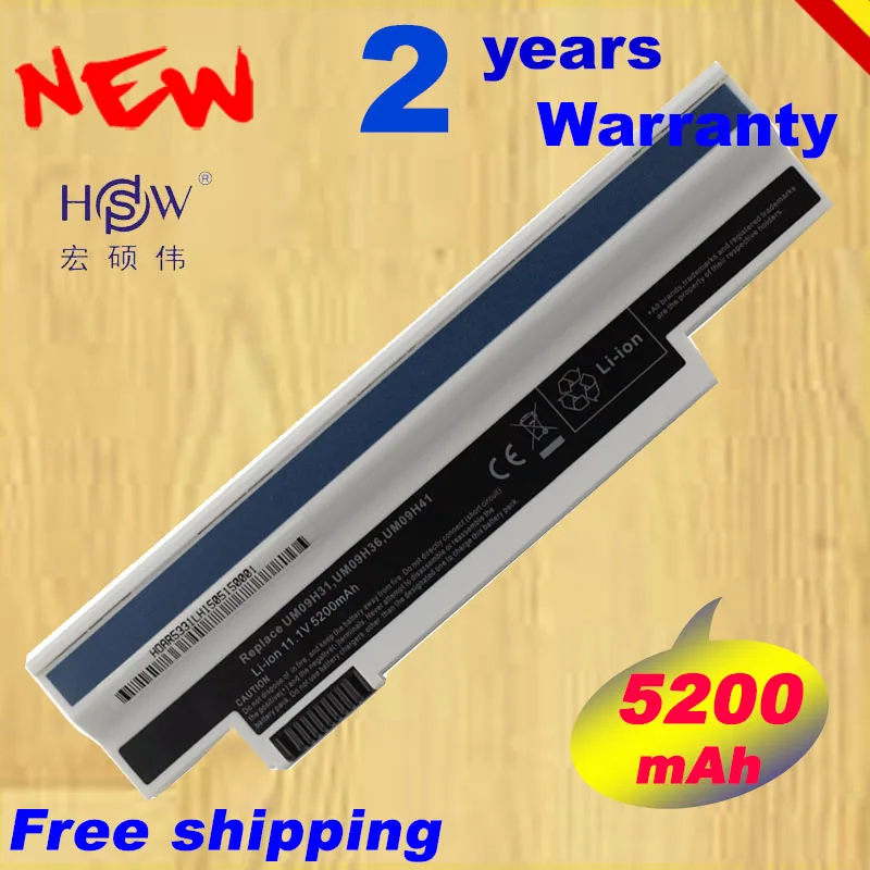 HSW батарея для Acer Aspire one 253H 532h 532G AO532h eMachines 350 eM350 NAV51 NAV50 UM09H31 UM09H41 UM09G31 UM09H75 |