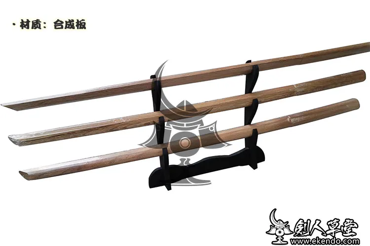  Простая трехуровневая черная подставка KATANA BOKKEN SHINAI с тремя уровнями в виде